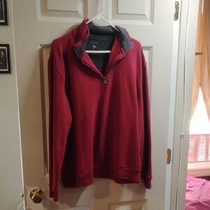 Arrow Men's Red Zip-Up Sweater